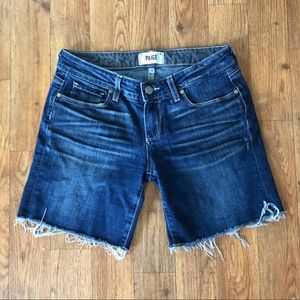 Paige Grant Denim Cut Off Shorts 25